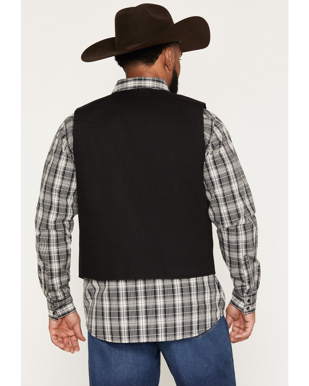 Image #4 - Moonshine Spirit&reg; Men's Six String Distressed Vest, Black, hi-res