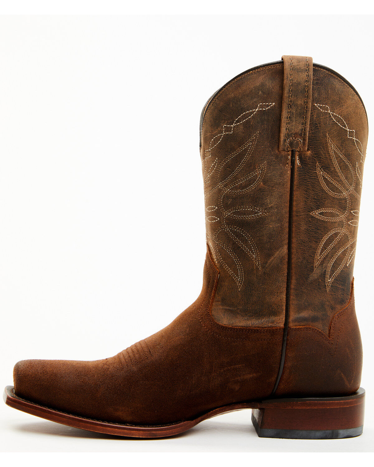 Image #3 - Moonshine Spirit&reg; Men's Pancho Roughout Western Boots - Square Toe, Brown, hi-res