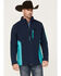 Image #1 - RANK 45&reg; Men's Stampede Performance Softshell Jacket, Blue, hi-res