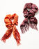 Image #1 - Idyllwind Women's Maelin Hair Scrunchie - 2 Pack, Orange, hi-res