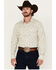 Image #1 - Cody James Men's Treven Floral Print Long Sleeve Snap Western Shirt - Big, Cream, hi-res