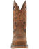 Image #4 - Durango Men's Saddle Waterproof Western Work Boots - Composite Toe, Brown, hi-res