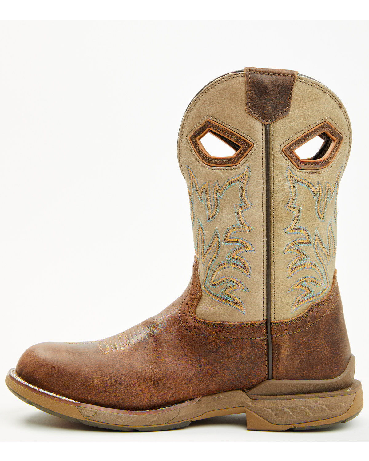 Image #3 - Double H Men's Prophecy Roper Western Boots - Round Toe, Tan, hi-res