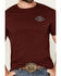 Image #4 - Cowboy Hardware Men's Boot Barn Exclusive Southwestern Logo Short Sleeve Graphic T-Shirt , Burgundy, hi-res