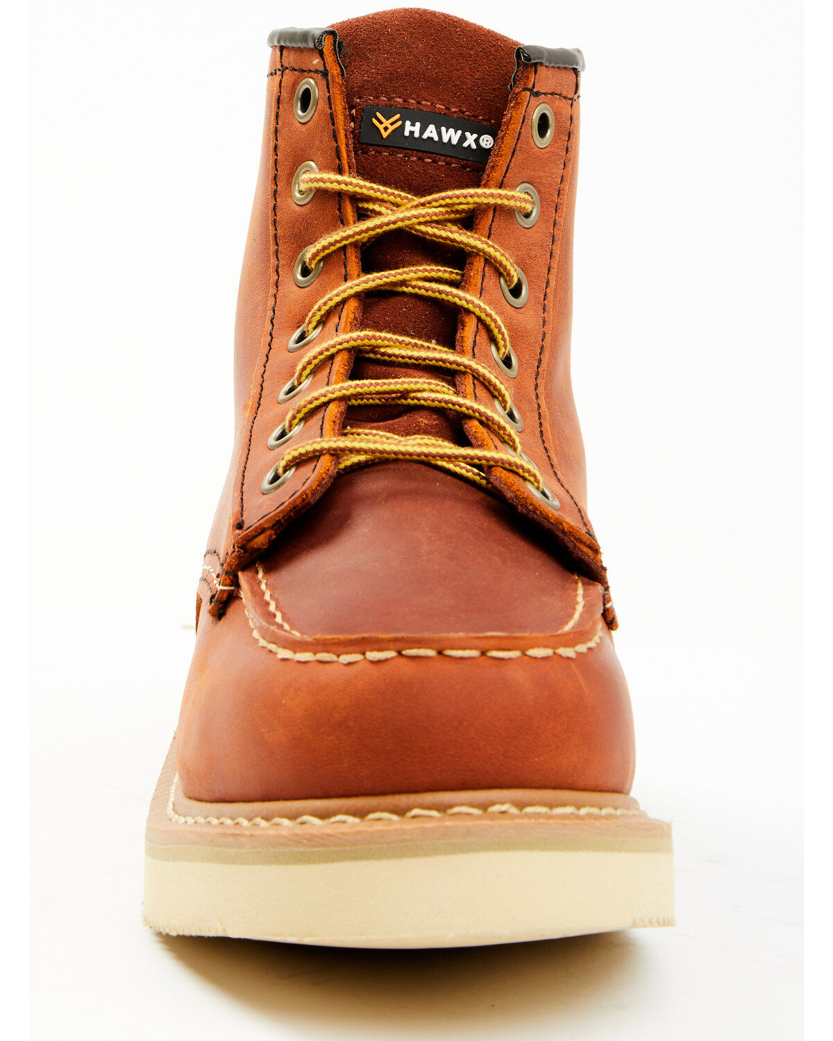Image #4 - Hawx Women's 6" Gradient Lace-Up Work Boots - Soft Toe, Brown, hi-res