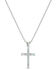 Image #1 - Montana Silversmiths Radiant Faith Cross Necklace, Silver, hi-res