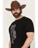 Image #2 - RANK 45&reg; Men's Southwest Bull Short Sleeve Graphic T-Shirt, Black, hi-res