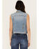 Image #5 - Cleo + Wolf Women's Medium Wash Oversized Embroidered Denim Vest, Medium Wash, hi-res