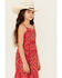 Image #2 - Wrangler Girls' Southwestern Print Sleeveless Maxi Dress , Red, hi-res