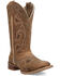 Image #1 - Laredo Women's Lottie Performance Western Boots - Broad Square Toe, Sand, hi-res