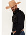 Image #2 - Wrangler Retro Premium Men's Solid Long Sleeve Western Shirt, Black, hi-res