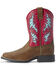 Image #2 - Ariat Little Girls' Homestead VentTEK Western Boots - Broad Square Toe, Brown, hi-res