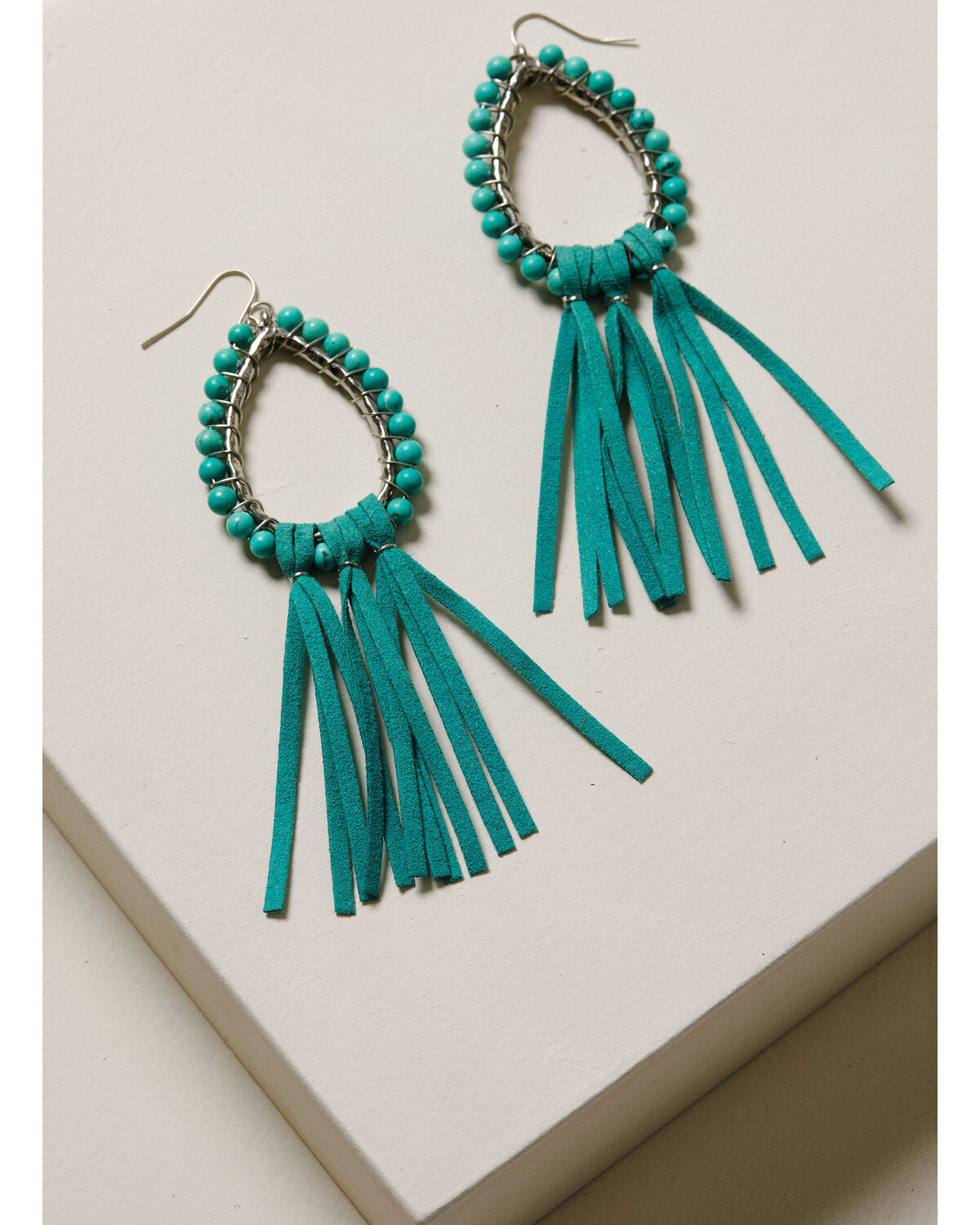 Image #1 - Idyllwind Women's Move Like Me Fringe Earrings, Turquoise, hi-res
