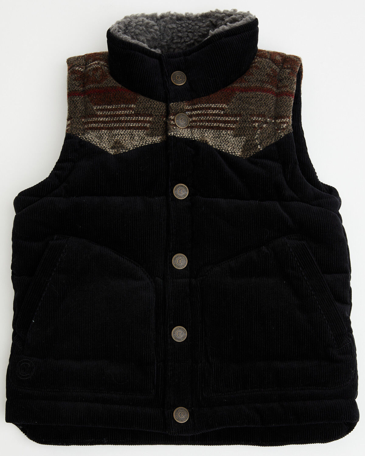 Image #1 - Cody James Toddler Boys' Anza Corduroy Vest, Black, hi-res