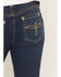 Image #4 - Shyanne Girls' Shayla Troy Dark Wash Mid Rise Bootcut Stretch Denim Jeans, Dark Wash, hi-res
