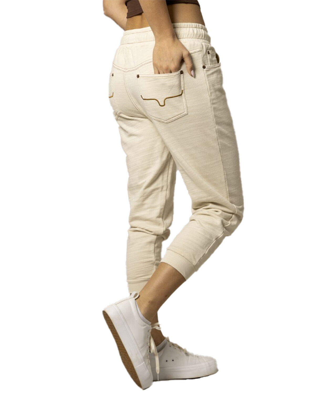 Image #2 - Kimes Ranch Women's Mid Rise Jogger Sweatpants, White, hi-res