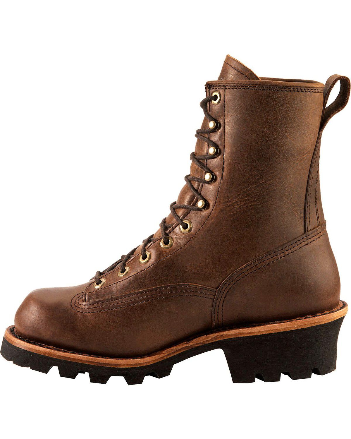 Image #3 - Chippewa Men's Lace-Up Logger Boots - Steel Toe, Bay Apache, hi-res