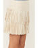 Image #2 - Trixxi Girls' Fringe Skirt, Ivory, hi-res