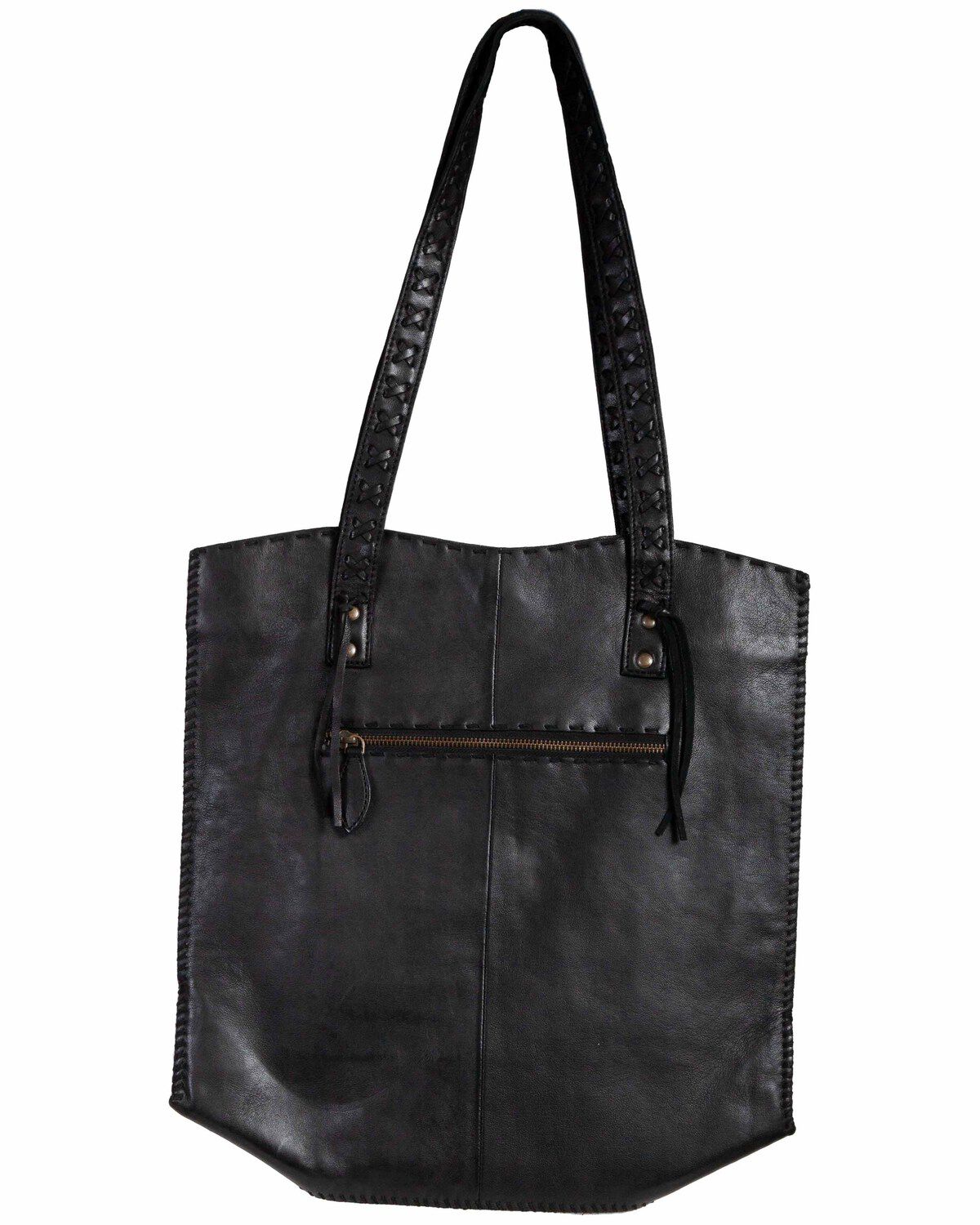 Image #1 - Scully Women's Leather Handbag, Black, hi-res