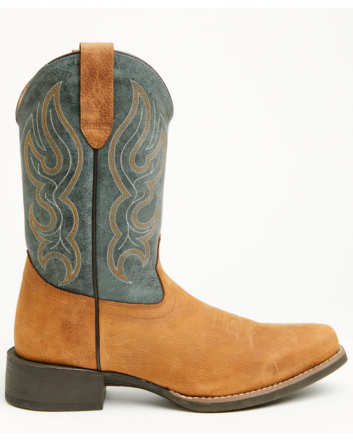 Image #2 - Cody James Ace&trade; Western Boots - Broad Square Toe, Blue, hi-res