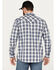Image #4 - Moonshine Spirit&reg; Men's Rattler Plaid Print Long Sleeve Western Snap Shirt, Navy, hi-res