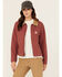 Image #1 - Carhartt Women's Rugged Flex® Loose Fit Canvas Detroit Jacket , Maroon, hi-res