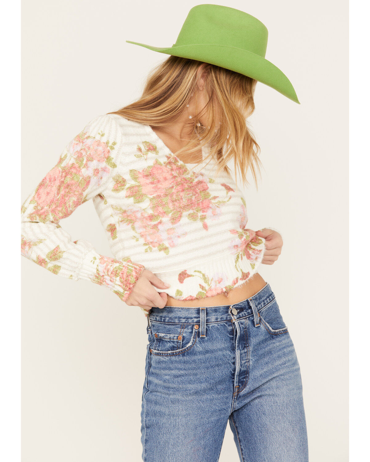 Image #1 - Free People Women's Bed of Roses Sweater, , hi-res