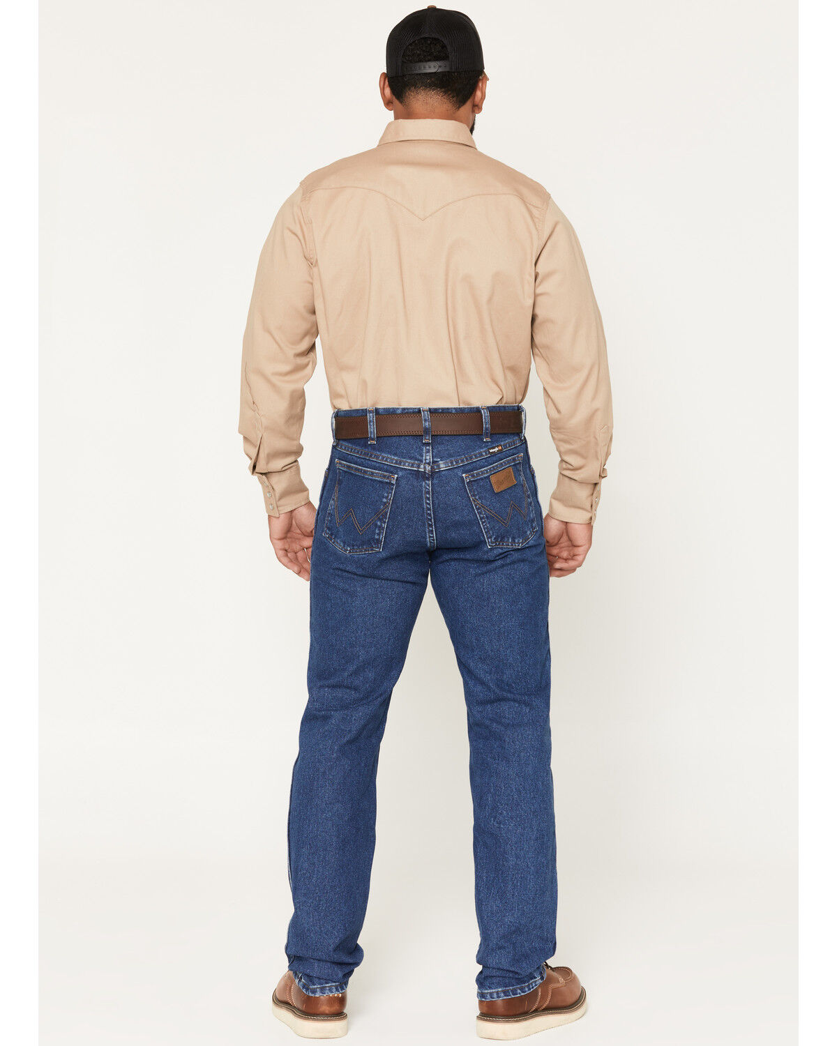 Image #3 - Wrangler Men's FR Classic Fit Straight Jeans, Blue, hi-res
