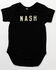 Image #1 - The NASH Collection Infant Boys' NASH Short Sleeve Onesie , Black, hi-res