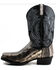 Image #3 - Dan Post Men's Karung Snake Exotic Western Boots - Square Toe, Black, hi-res