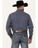 Image #4 - Roper Men's West Made Geo Print Long Sleeve Pearl Snap Western Shirt, Dark Blue, hi-res