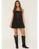 Image #1 - Sadie & Sage Women's Fifth Avenue Bubble Mini Dress, Black, hi-res