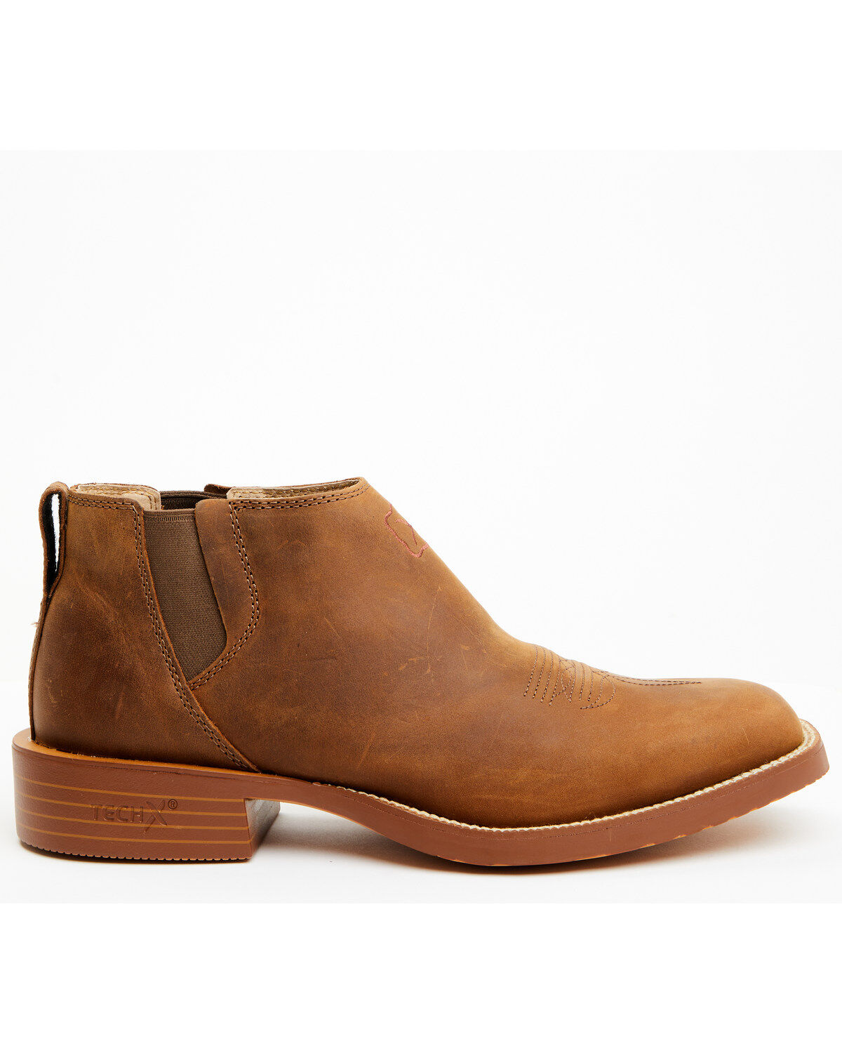 Image #2 - Twisted X Men's 4" Tech X&trade; Chelsea Boots - Broad Square Toe, Rust Copper, hi-res