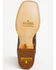 Image #7 - Dan Post Men's Exotic Python Belly Western Boots - Broad Square Toe, Brown, hi-res