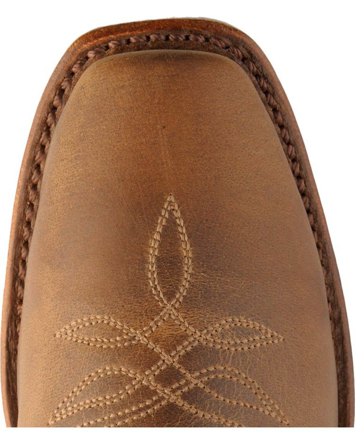 Image #6 - Boulet Women's Rancher Western Boots - Narrow Square Toe, Rustic Brn, hi-res