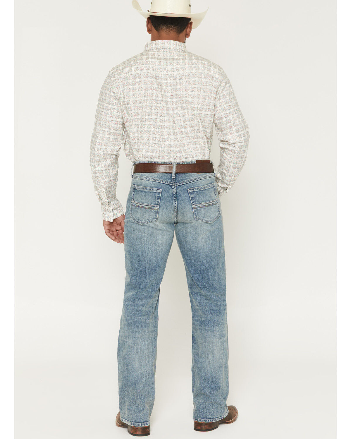 Image #3 - RANK 45&reg; Men's Striker Light Wash Relaxed Bootcut Stretch Denim Jeans, Light Wash, hi-res