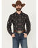 Image #1 - Gibson Trading Co Men's Tiki Torch Paisley Print Long Sleeve Snap Stretch Western Shirt, Black, hi-res