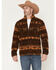 Image #1 - Cody James Men's Willows Southwestern Print Zip-Up Jacket, Dark Brown, hi-res