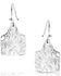 Image #2 - Montana Silversmiths Women's Chiseled Cow Tag earrings , Silver, hi-res