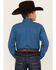 Image #4 - Cinch Boys' Geo Print Long Sleeve Button-Down Western Shirt, Royal Blue, hi-res