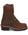 Image #2 - Chippewa Men's 9" Waterproof Insulated Logger Work Boots - Soft Toe, Brown, hi-res