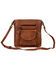 Image #1 - Myra Bag Women's Santa Clara Canyon Stitched Hairon Leather Crossbody Bag , Brown, hi-res