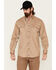 Image #1 - Ariat Men's FR Solid Vent Long Sleeve Work Shirt, Beige/khaki, hi-res