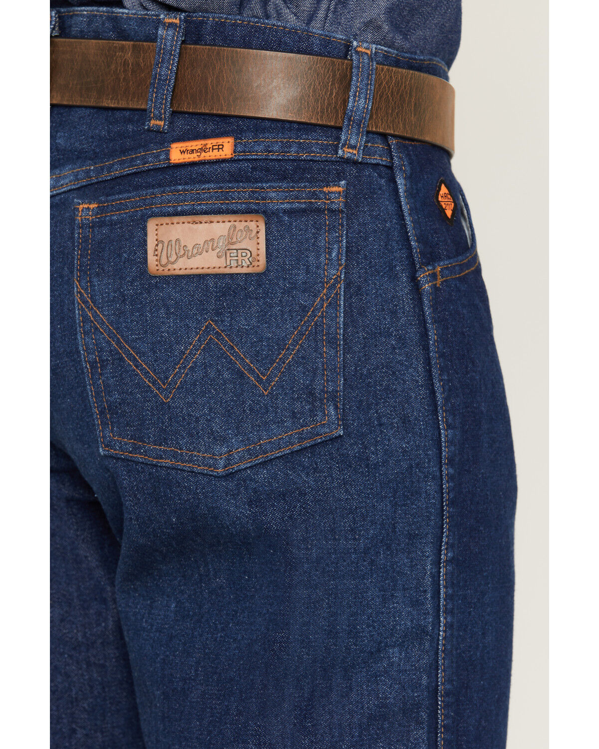Image #4 - Wrangler Men's Flame Resistant Original Fit Jeans, Denim, hi-res