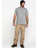 Image #6 - Ariat Men's Rebar Cotton Strong American Grit Short Sleeve Work T-Shirt, Heather Grey, hi-res