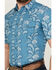 Image #3 - Gibson Men's Hayes Abstract Paisley Print Short Sleeve Snap Western Shirt, Light Blue, hi-res