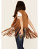 Image #4 - Fornia Little Girls' Fringe Faux Suede Vest, Camel, hi-res