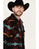 Image #2 - Rock & Roll Denim Men's Southwestern Print Shirt Jacket, Black, hi-res