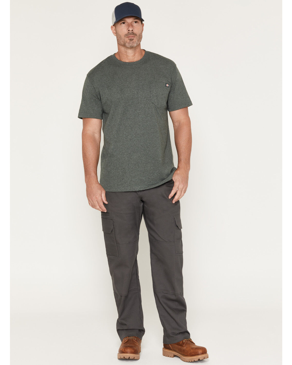 Dickies Men's Flex Duratech Relaxed Fit Duck Cargo Pants, Slate, hi-res