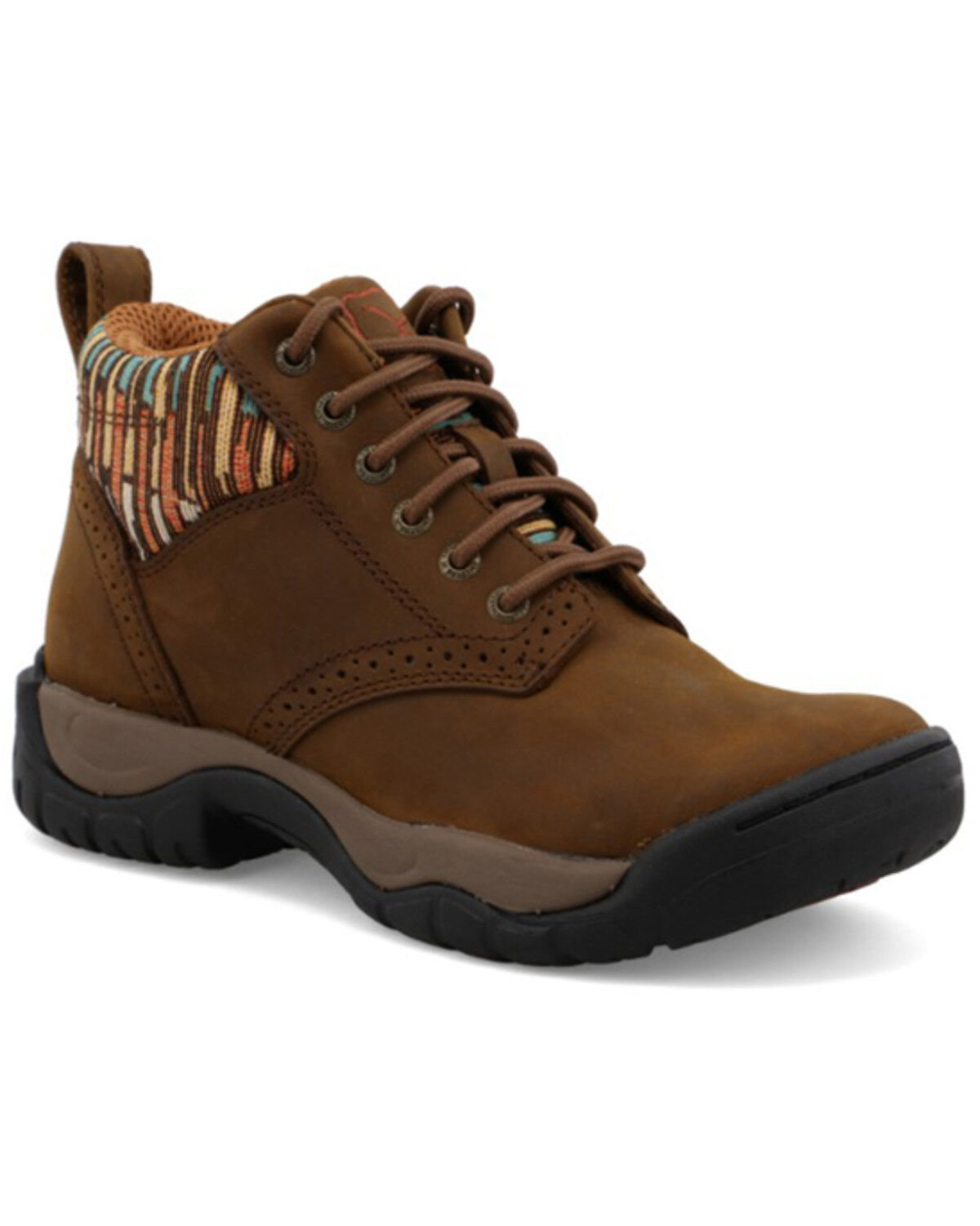 Image #1 - Twisted X Women's 4" All Around Lace-Up Hiking Work Boot - Soft Toe, Brown, hi-res